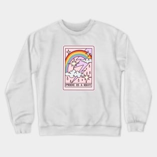 Pride Is A Riot Tarot Card Crewneck Sweatshirt